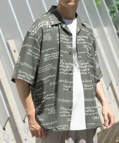 URBAN RESEARCH ITEMS / アーバンリサーチ アイテムズ シャツ・ブラウス | メッセージプリント OPカラー 半袖シャツ