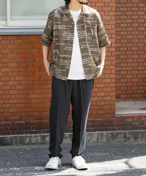 URBAN RESEARCH ITEMS / アーバンリサーチ アイテムズ シャツ・ブラウス | メッセージプリント OPカラー 半袖シャツ | 詳細12
