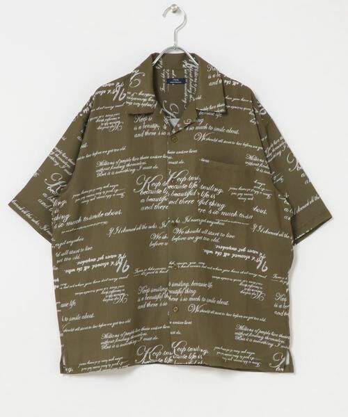URBAN RESEARCH ITEMS / アーバンリサーチ アイテムズ シャツ・ブラウス | メッセージプリント OPカラー 半袖シャツ | 詳細13