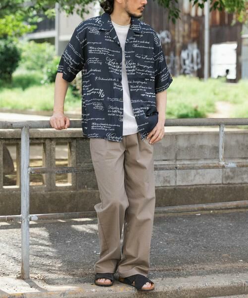 URBAN RESEARCH ITEMS / アーバンリサーチ アイテムズ シャツ・ブラウス | メッセージプリント OPカラー 半袖シャツ | 詳細18