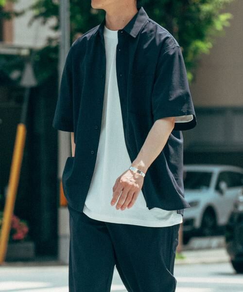 URBAN RESEARCH ITEMS / アーバンリサーチ アイテムズ シャツ・ブラウス | 『接触冷感/速乾/イージーケア』WINDY MESH ショートスリーブ シャツ | 詳細4