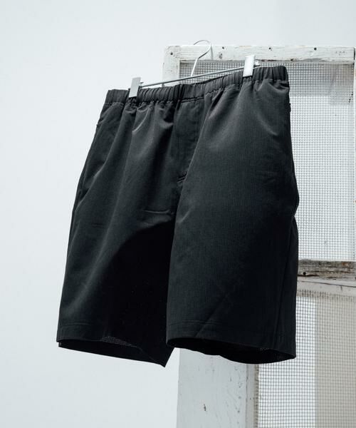 URBAN RESEARCH ITEMS / アーバンリサーチ アイテムズ ショート・ハーフ・半端丈パンツ | 『接触冷感/速乾/イージーケア』WINDY MESH ショートパンツ(ブラック)