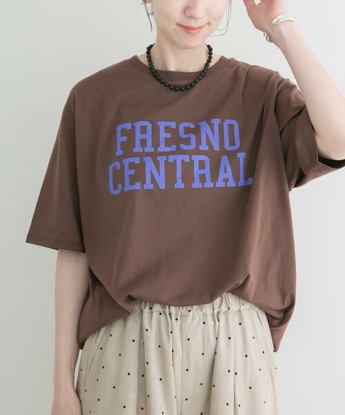 URBAN RESEARCH ITEMS / アーバンリサーチ アイテムズ Tシャツ | ロゴビッグTシャツ（ブラウン）