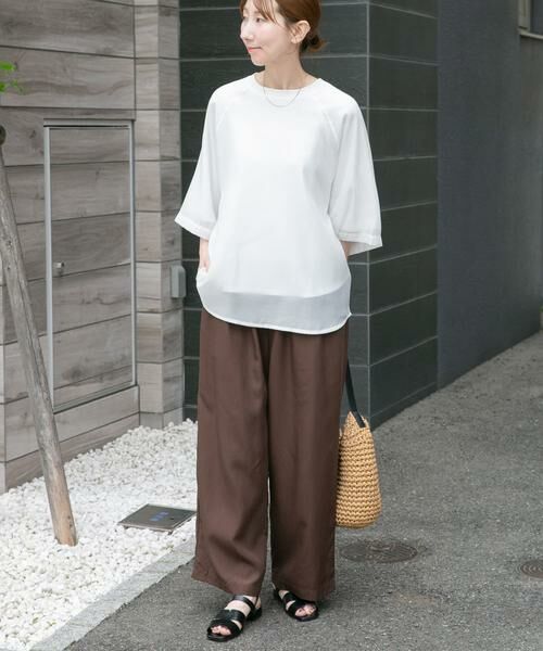 URBAN RESEARCH ITEMS / アーバンリサーチ アイテムズ Tシャツ | オーガンジーレイヤードTシャツ | 詳細5