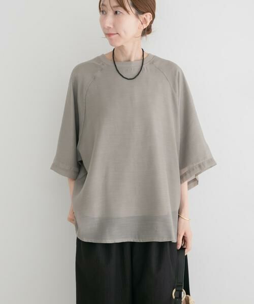 URBAN RESEARCH ITEMS / アーバンリサーチ アイテムズ Tシャツ | オーガンジーレイヤードTシャツ | 詳細9