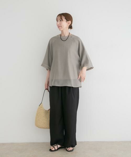 URBAN RESEARCH ITEMS / アーバンリサーチ アイテムズ Tシャツ | オーガンジーレイヤードTシャツ | 詳細11