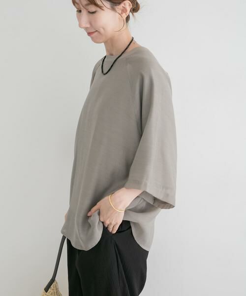 URBAN RESEARCH ITEMS / アーバンリサーチ アイテムズ Tシャツ | オーガンジーレイヤードTシャツ（グレー）