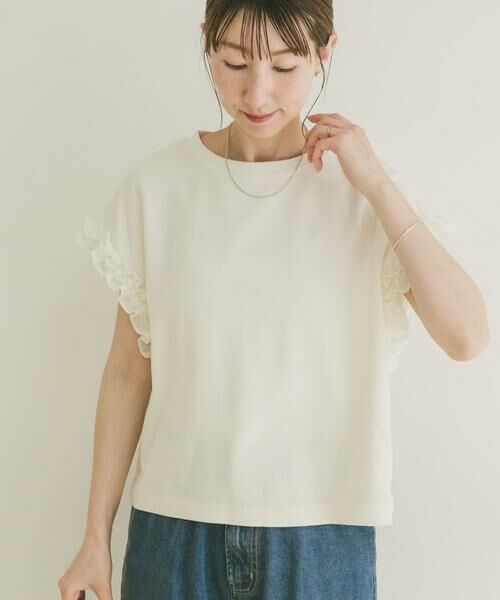 URBAN RESEARCH ITEMS / アーバンリサーチ アイテムズ Tシャツ | ドッキングフリルTシャツ | 詳細16