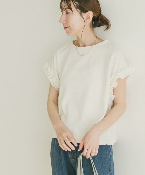 URBAN RESEARCH ITEMS / アーバンリサーチ アイテムズ Tシャツ | ドッキングフリルTシャツ | 詳細17