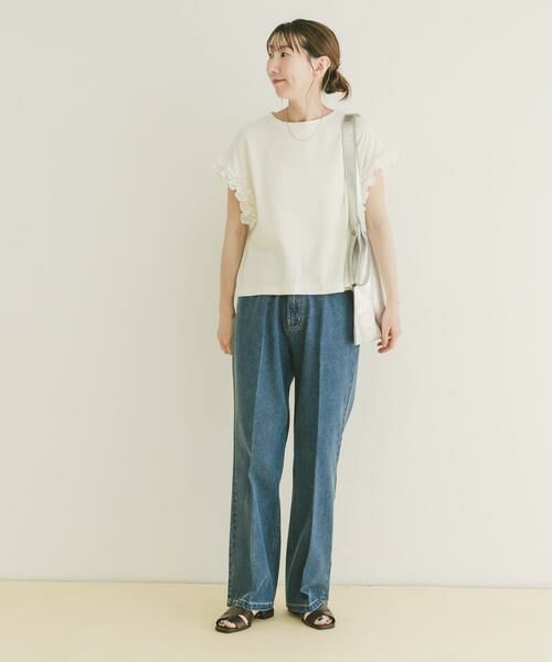 URBAN RESEARCH ITEMS / アーバンリサーチ アイテムズ Tシャツ | ドッキングフリルTシャツ | 詳細19