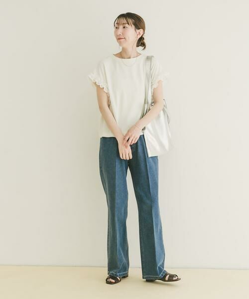 URBAN RESEARCH ITEMS / アーバンリサーチ アイテムズ Tシャツ | ドッキングフリルTシャツ | 詳細20