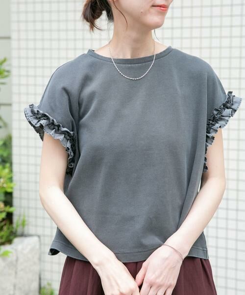 URBAN RESEARCH ITEMS / アーバンリサーチ アイテムズ Tシャツ | ドッキングフリルTシャツ | 詳細23