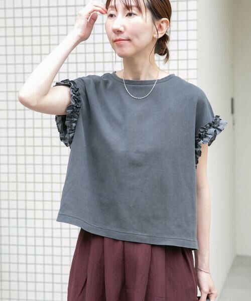 URBAN RESEARCH ITEMS / アーバンリサーチ アイテムズ Tシャツ | ドッキングフリルTシャツ | 詳細25