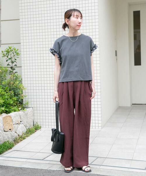 URBAN RESEARCH ITEMS / アーバンリサーチ アイテムズ Tシャツ | ドッキングフリルTシャツ | 詳細26