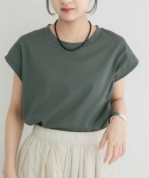 URBAN RESEARCH ITEMS / アーバンリサーチ アイテムズ Tシャツ | シルケットライクノースリーブTシャツ | 詳細1