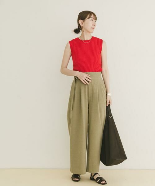 URBAN RESEARCH ITEMS / アーバンリサーチ アイテムズ ニット・セーター | 『洗濯可』ワイドノースリーブニット | 詳細5