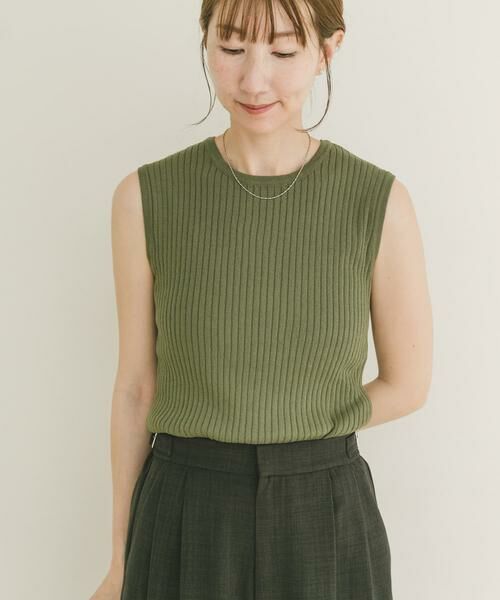 URBAN RESEARCH ITEMS / アーバンリサーチ アイテムズ ニット・セーター | 『洗濯可』ワイドノースリーブニット | 詳細8