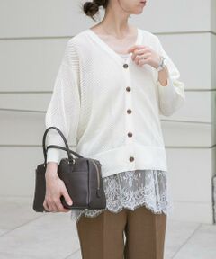 URBAN RESEARCH ITEMS / アーバンリサーチ アイテムズ ニット・セーター | メッシュ半袖カーディガン