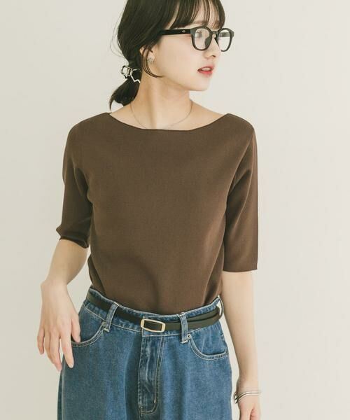 URBAN RESEARCH ITEMS / アーバンリサーチ アイテムズ ニット・セーター | 『洗濯可』ソウバリボートネックニット | 詳細1