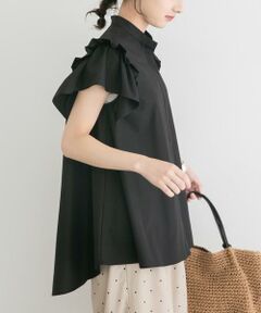URBAN RESEARCH ITEMS / アーバンリサーチ アイテムズ シャツ・ブラウス | ソデフリルノーカラーブラウス