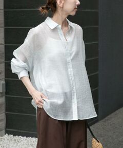 URBAN RESEARCH ITEMS / アーバンリサーチ アイテムズ シャツ・ブラウス | シアーチェックオーバーシャツ