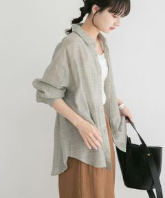 URBAN RESEARCH ITEMS / アーバンリサーチ アイテムズ シャツ・ブラウス | シアーチェックオーバーシャツ
