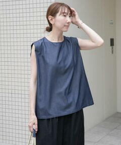 URBAN RESEARCH ITEMS / アーバンリサーチ アイテムズ シャツ・ブラウス | レーヨンデニムノースリーブブラウス