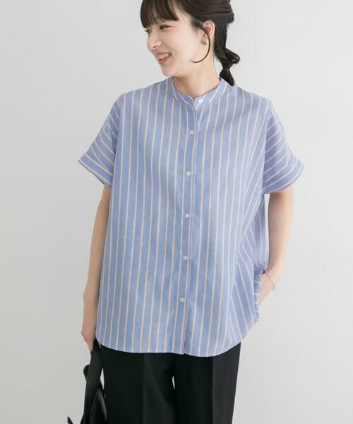 URBAN RESEARCH ITEMS / アーバンリサーチ アイテムズ シャツ・ブラウス | リネン混フレンチシャツ | 詳細15