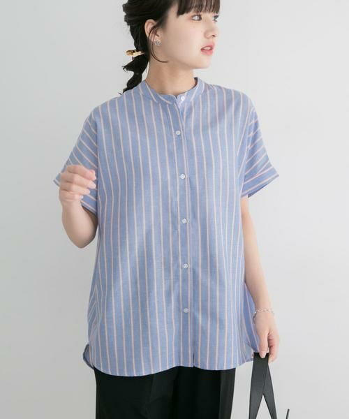 URBAN RESEARCH ITEMS / アーバンリサーチ アイテムズ シャツ・ブラウス | リネン混フレンチシャツ（ストライプ）