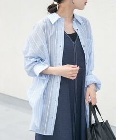 URBAN RESEARCH ITEMS / アーバンリサーチ アイテムズ シャツ・ブラウス | シアープリントストライプシャツ