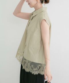URBAN RESEARCH ITEMS / アーバンリサーチ アイテムズ シャツ・ブラウス | 裾レースノースリーブブラウス