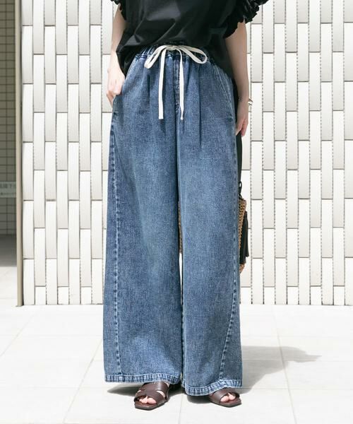 URBAN RESEARCH ITEMS / アーバンリサーチ アイテムズ デニムパンツ | 綿麻デニムパンツ(ブルー系その他)