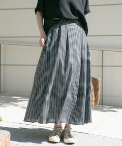 URBAN RESEARCH ITEMS / アーバンリサーチ アイテムズ ロング・マキシ丈スカート | サッカーチェックフレアスカート