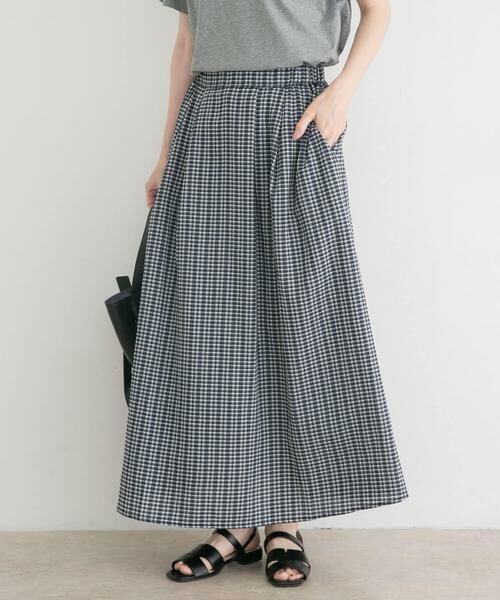 URBAN RESEARCH ITEMS / アーバンリサーチ アイテムズ ロング・マキシ丈スカート | サッカーチェックフレアスカート | 詳細1