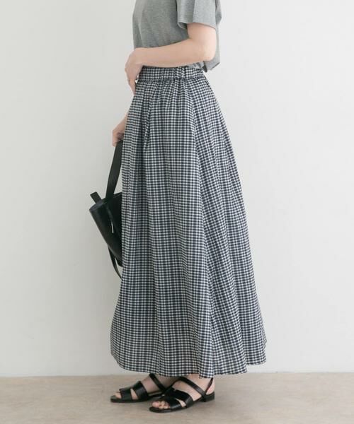 URBAN RESEARCH ITEMS / アーバンリサーチ アイテムズ ロング・マキシ丈スカート | サッカーチェックフレアスカート | 詳細2