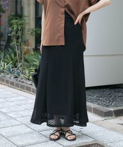 URBAN RESEARCH ITEMS / アーバンリサーチ アイテムズ ロング・マキシ丈スカート | カットレースフレアスカート