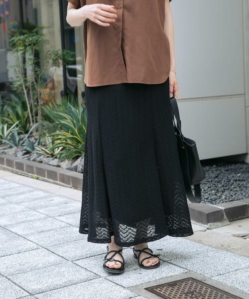 URBAN RESEARCH ITEMS / アーバンリサーチ アイテムズ ロング・マキシ丈スカート | カットレースフレアスカート | 詳細10
