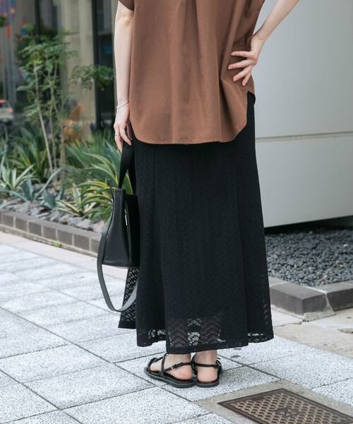 URBAN RESEARCH ITEMS / アーバンリサーチ アイテムズ ロング・マキシ丈スカート | カットレースフレアスカート | 詳細12