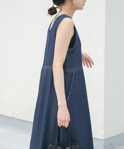 URBAN RESEARCH ITEMS / アーバンリサーチ アイテムズ ワンピース | 『洗濯可』レーヨンデニムテントワンピース | 詳細9