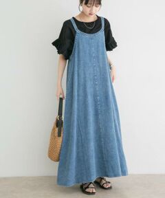URBAN RESEARCH ITEMS / アーバンリサーチ アイテムズ ワンピース | 綿麻デニムキャミワンピース