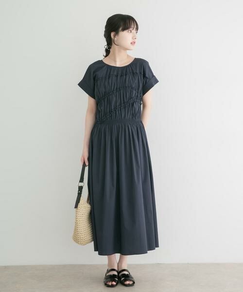 URBAN RESEARCH ITEMS / アーバンリサーチ アイテムズ ワンピース | 『洗濯可』ランダムシャーリングワンピース | 詳細4