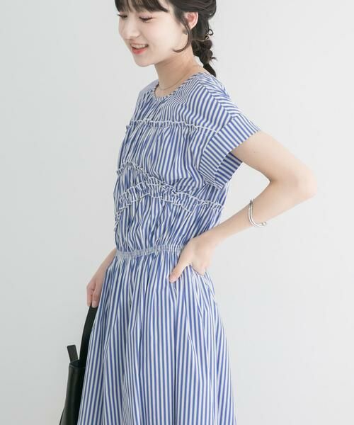 URBAN RESEARCH ITEMS / アーバンリサーチ アイテムズ ワンピース | 『洗濯可』ランダムシャーリングワンピース | 詳細7