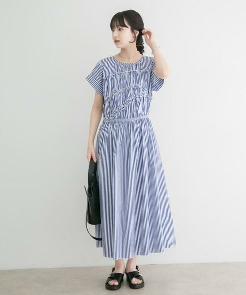 URBAN RESEARCH ITEMS / アーバンリサーチ アイテムズ ワンピース | 『洗濯可』ランダムシャーリングワンピース | 詳細10