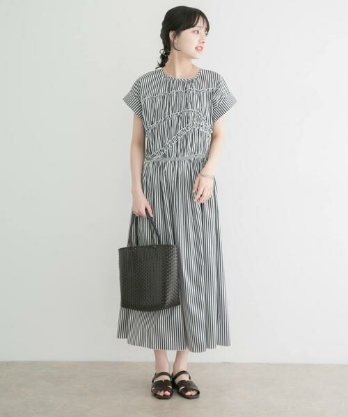 URBAN RESEARCH ITEMS / アーバンリサーチ アイテムズ ワンピース | 『洗濯可』ランダムシャーリングワンピース | 詳細22