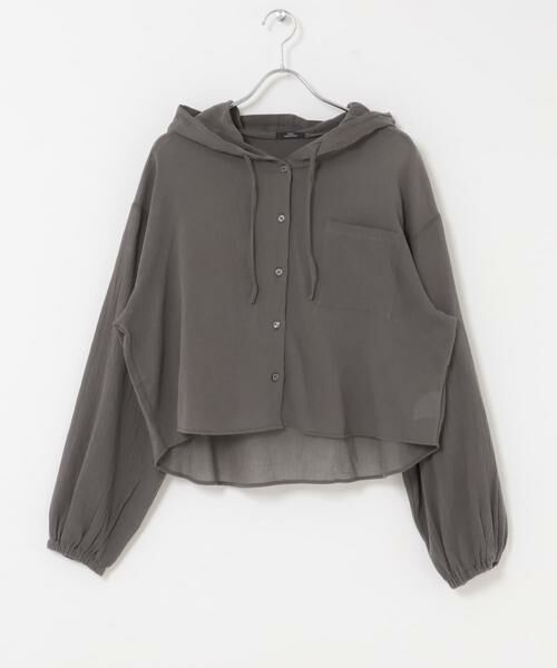 URBAN RESEARCH ITEMS / アーバンリサーチ アイテムズ シャツ・ブラウス | フードクロップドワッシャーシャツ | 詳細28