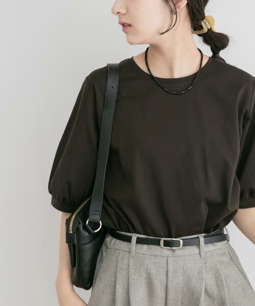 URBAN RESEARCH ITEMS / アーバンリサーチ アイテムズ Tシャツ | 袖デザインカットソー（ブラウン）