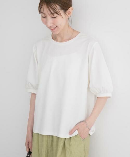 URBAN RESEARCH ITEMS / アーバンリサーチ アイテムズ Tシャツ | 袖デザインカットソー（ホワイト）