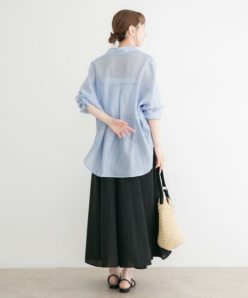 URBAN RESEARCH ITEMS / アーバンリサーチ アイテムズ ロング・マキシ丈スカート | PEボイルフレアスカート | 詳細21