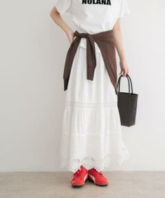 URBAN RESEARCH ITEMS / アーバンリサーチ アイテムズ ロング・マキシ丈スカート | コットンレーススカート