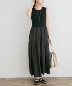 URBAN RESEARCH ITEMS / アーバンリサーチ アイテムズ ワンピース | ノースリーブドッキングワンピース